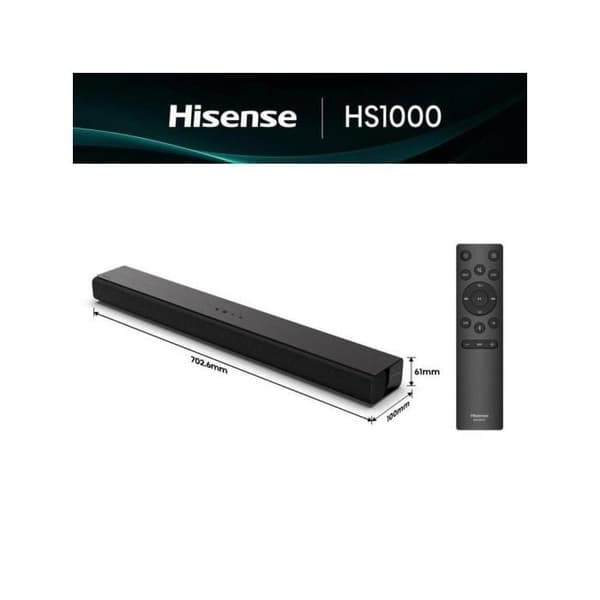 Hisense HS1000 Bluetooth 120W Dolby Audio DTS Virtual:X äänenkaiku