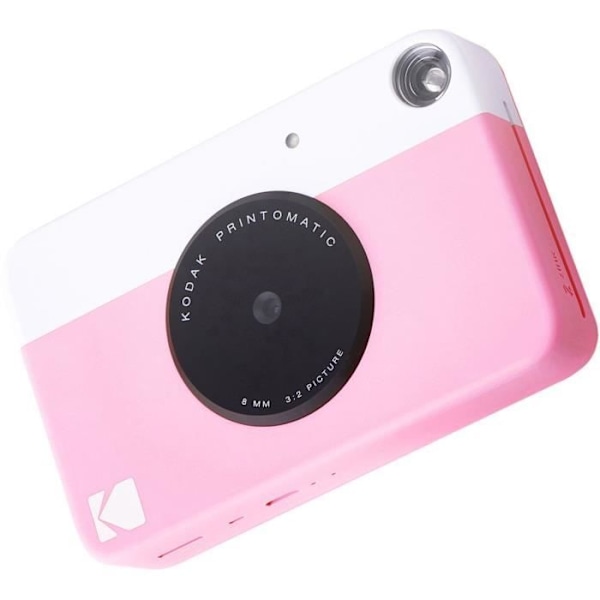 Instant Print Camera - KODAK - Printomatic - Pink - Zink Sticker Paper 5x7,6cm