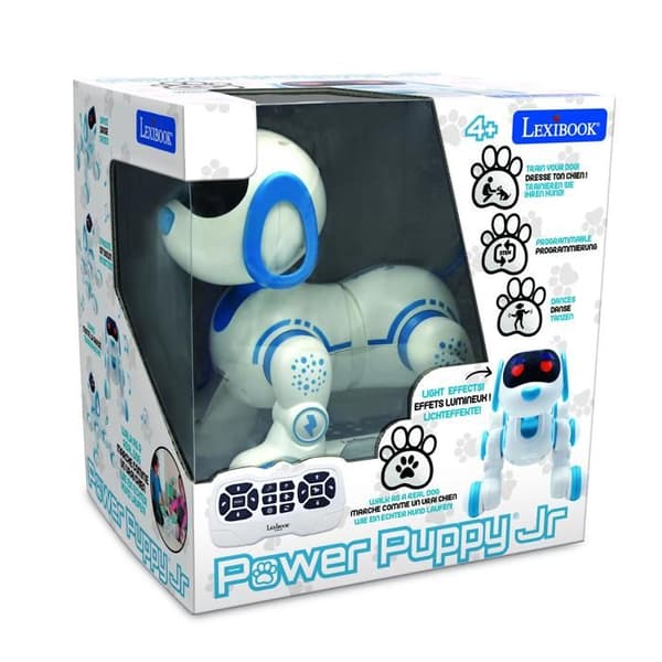 Power Puppy Jr Bleu – Min programmerbara robotvalp med gestkontroll VIT