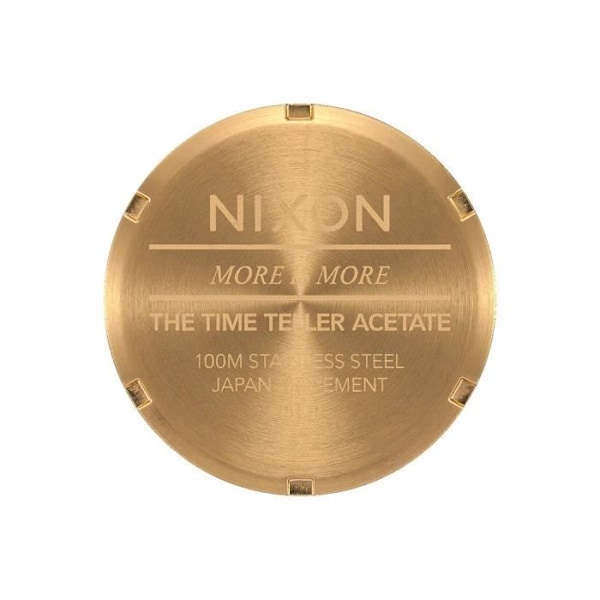 Kvindeur - Nixon - Time Teller - Acetatkrop - Sort skildpadde - One size Svart sköldpadda