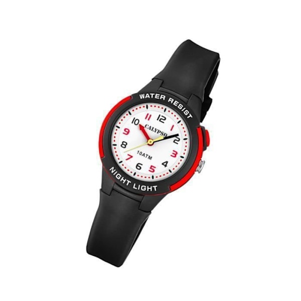Børneur - Calypso - Sweet Time - Analog - Quartz - Sort - 10 Atm Svart vit