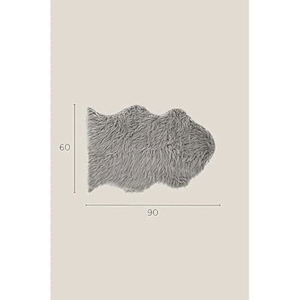 Tæppe - DKD HOME DECOR - Standard - Grå - 60 x 90 cm - Syntetisk Grå
