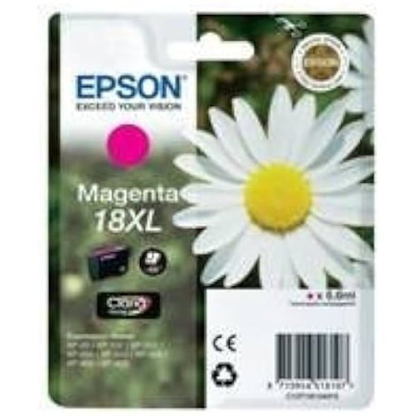 Mustepatruuna - EPSON - T1813 (18XL) - Magenta - Mustesuihku - Alkuperäinen