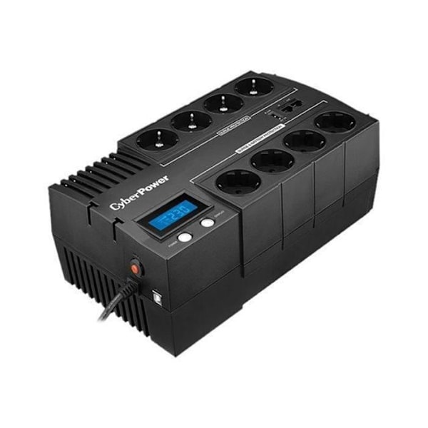 CyberPower BRICs LCD Series BR700ELCD Inverter AC 220-230-240 V 420 Watt 700 VA USB-udgangsstik: 8 Frankrig
