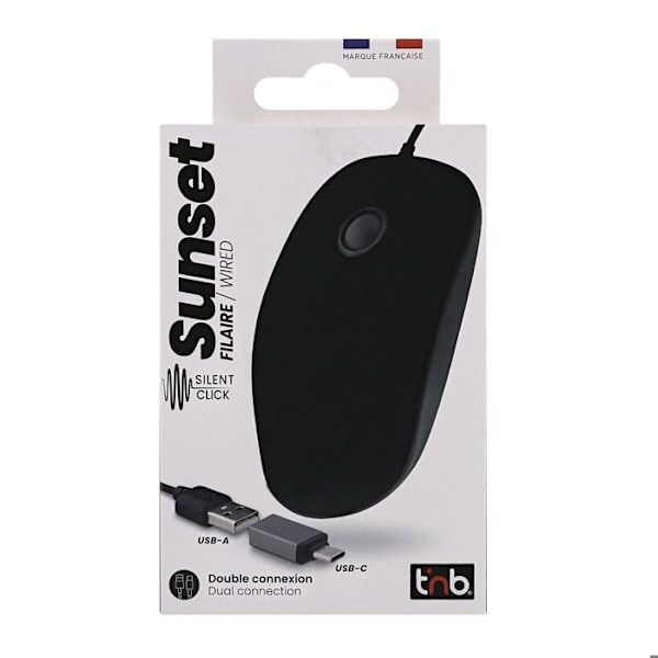 T'nB - USB-A ja USB-C LANGAHIWIHI MUSTA