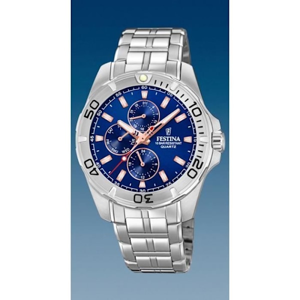 Herreur - Festina - F20445/5 - Multifunktion - Vandtæt 100m - Diameter 43mm Grå