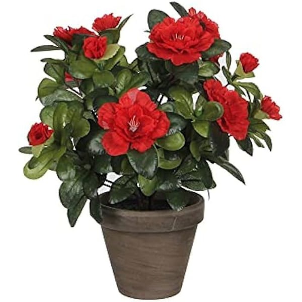 Dekorativ plante - MICA DECORATIONS - Azalea - 10,5 x 21,5 x 15 cm - Kunstig plante - Indendørs