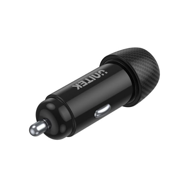 UNITEK Tulostuslaitteen autolaturi 2-porttinen - USB-C PD ja USB QC3.0 38W