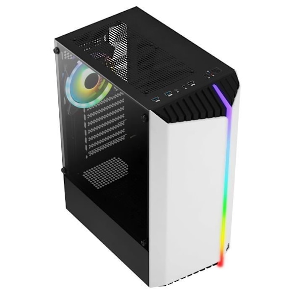 Gamingchassi ATX - Aerocool - BIONICV2 - RGB - Härdat Glas - Fläkt 120 mm