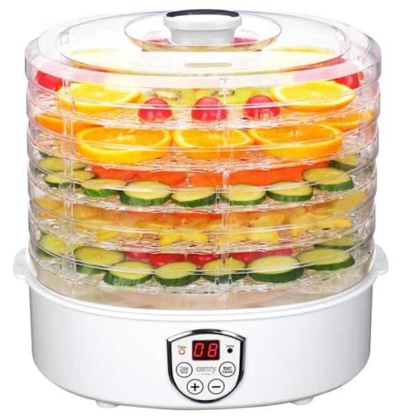 Champignon, urter og fødevarer dehydrator Camry CR 6659 hvid