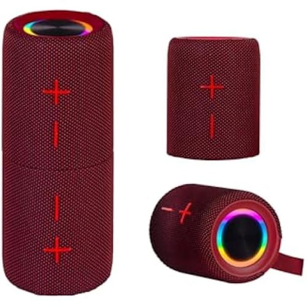 Kantava Tehostettu Kaiutin - TREVI - XR 8A44 - 10 W x 2 - Langaton - IPX5 - Micro SD Punainen