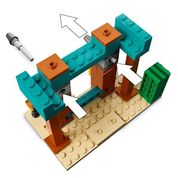 LEGO Minecraft 21267 The Desert Illageois Patrol - Byggespil fra 7 år Flerfärgad
