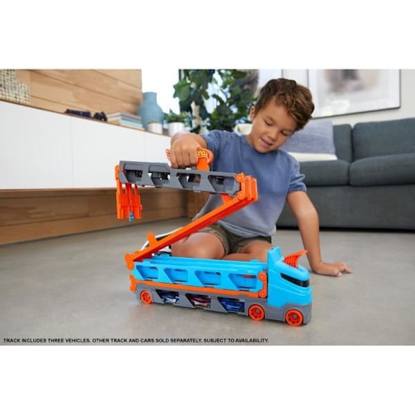 Hot Wheels - Super expanderbar transporter - Krets / Liten bil - Från 4 år GVG37 Flerfärgad