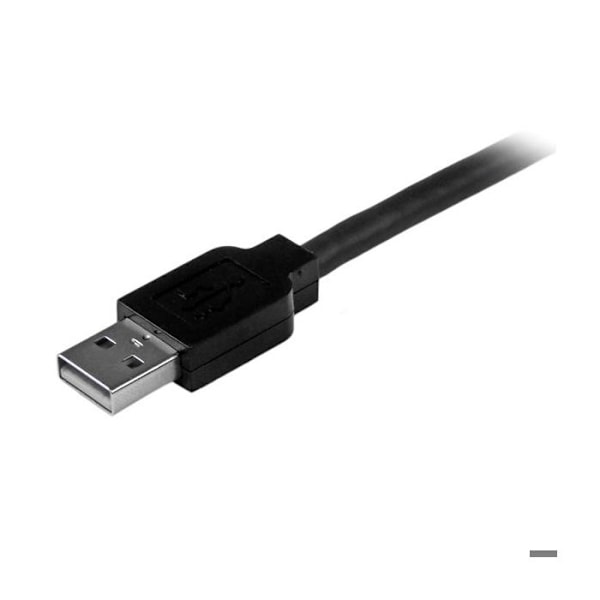 STARTECH.COM Aktiivinen USB A-B -kaapeli - USB A-B -tulostinkaapeli - M/M - 1x USB A -uros, 1x USB B -uros - 15 m - musta