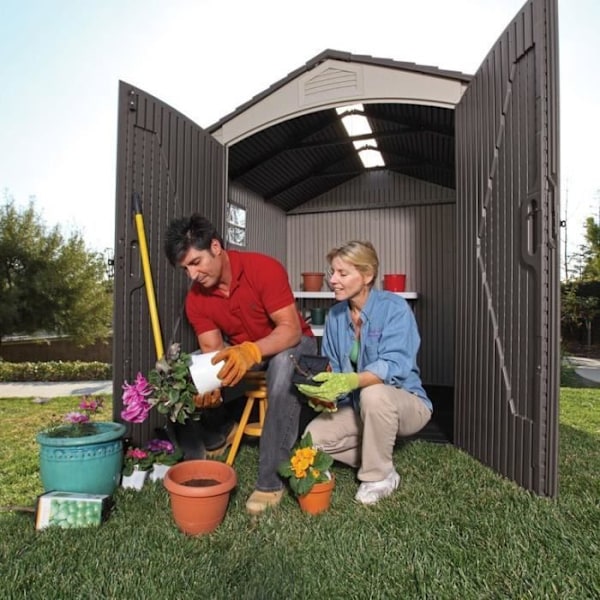 ABRI DE JARDIN HDPE LIFETIME 2,13 x 2,13 m / 4,54m²