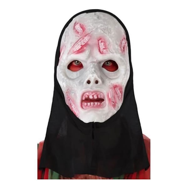 Mascara - DisfraZZes - Zombie med Huva - One size - Multikolor - Idealisk för Halloween Flerfärgad