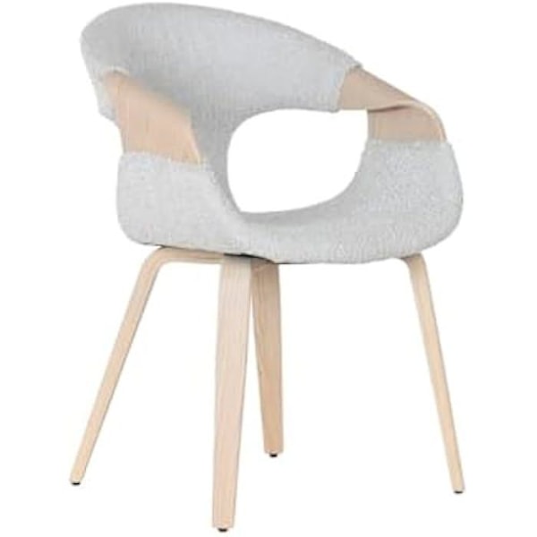 Spisestuestol - HOME ESPRIT - Grå - Polyester - Træ - 1 pers. - Moderne design Flerfärgad