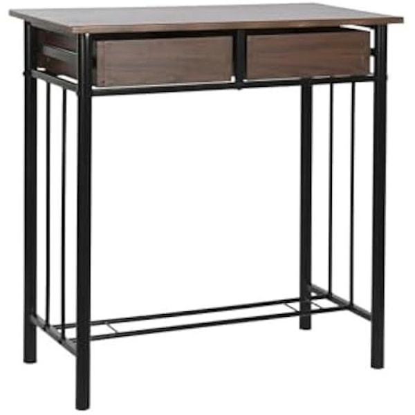 Bordsset - DKD HEMDEKOR - Flerfärgad - 2 stolar - Metall och MDF trä - 80x84x50 cm Flerfärgad