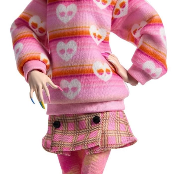 Monster High-Enid Sinclair-Nukke vaaleanpunaisessa asussa lisävarusteilla - Monster High - HXJ05 Flerfärgad