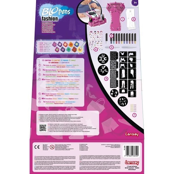 Blopens Fashion - Lansay - Mon Atelier Mode - Airbrush-effekt - Personalisering Flerfärgad