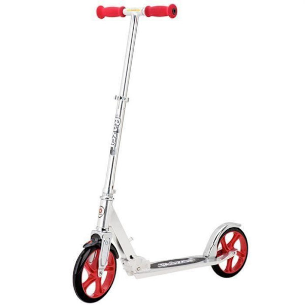 RAZOR Trottinette A5 Lux Scooter Aluminium Rød, Rustfrit stål