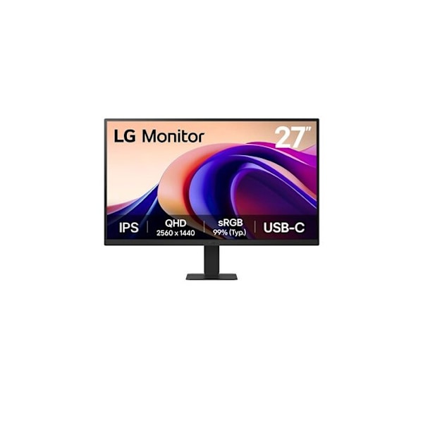 LG PC Skærm IPS QHD 27" 16/9 Sort