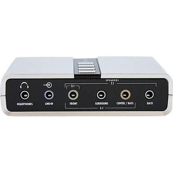 USB 7.1 lydadapter med digital lyd - USB 7.1 lydadapter - eksternt lydkort med SPDIF digital lyd