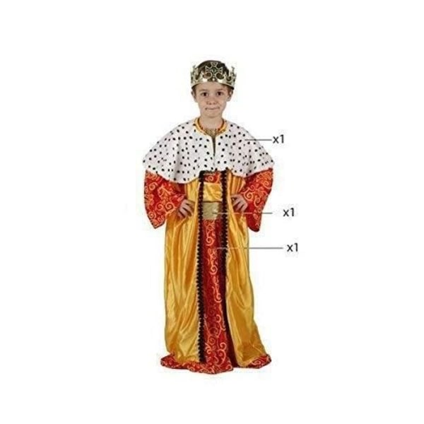 Mage King Costume 5-6 - ATOSA - 32132 - Barn - 3 stycken - 100% polyester