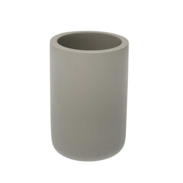 Tumler - Versa - Badeværelsesglas - Grå - Resin - 1 stk Grå