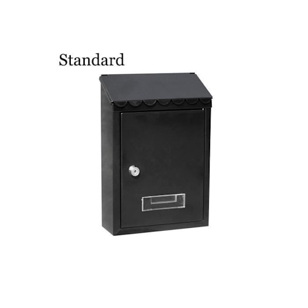 GENERIC - Sort Standard Model Stål postkasse