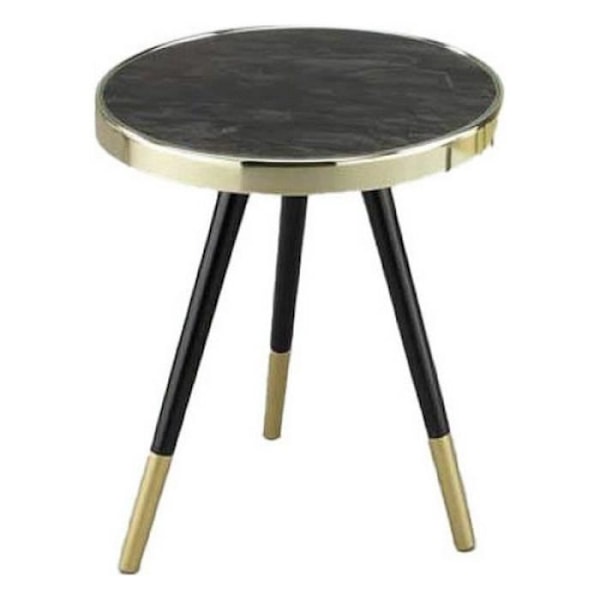 Sidebord - DKD Home Decor - Glas Stål - Hvid - 42,5 x 42,5 x 48 cm