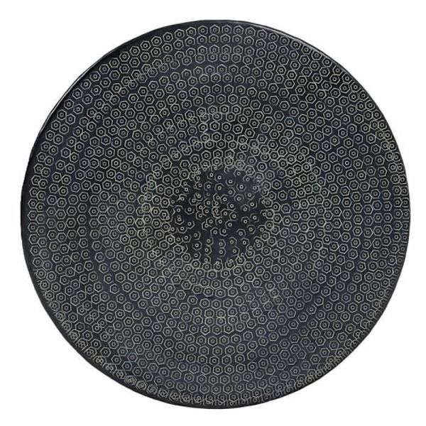 sidebord 66 x 66 x 34,5 cm sort aluminium (3 enheder)
