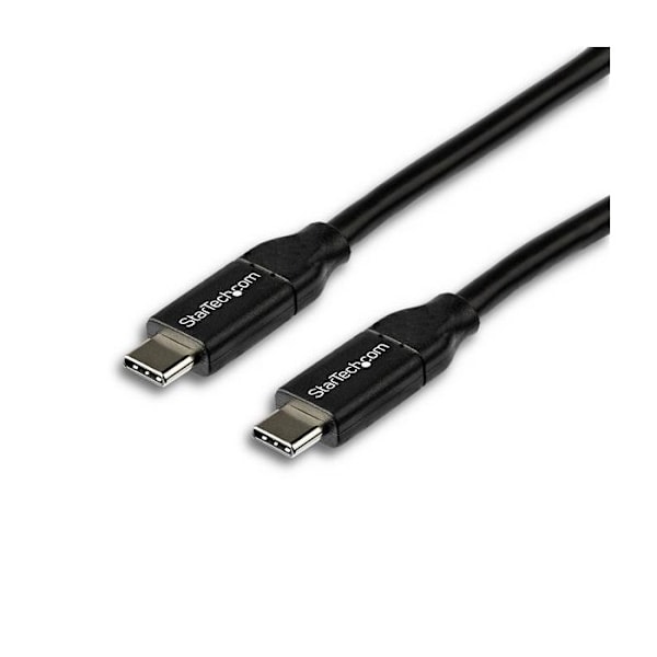 USB-C kaapeli USB-C STARTECH - Power Delivery 5A - 2m - Musta