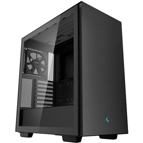 Middelstående PC-kabinet uden strømforsyning - DEEPCOOL CH510 (Sort) - E-ATX/ATX/Micro ATX - 1x120mm - USB 3.0/HD Audio - Hærdet glas Sort