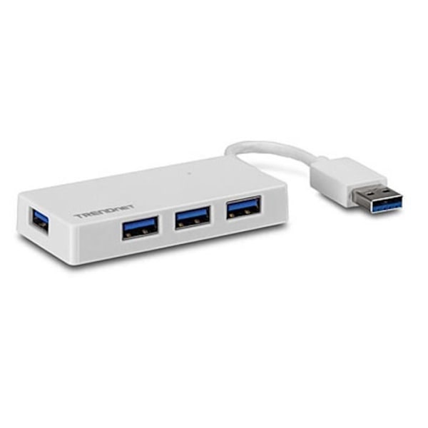 4-portars USB 3.0 Hub - TRENDNET TU3-H4E - USB-driven