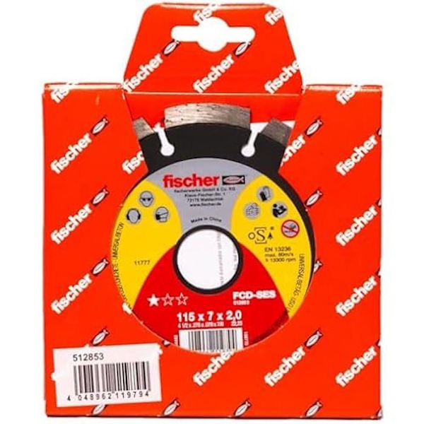 Kapskiva - Fischer - FCD-SES - 115x2,0x22,23 mm - Hög prestanda - Skärprecision