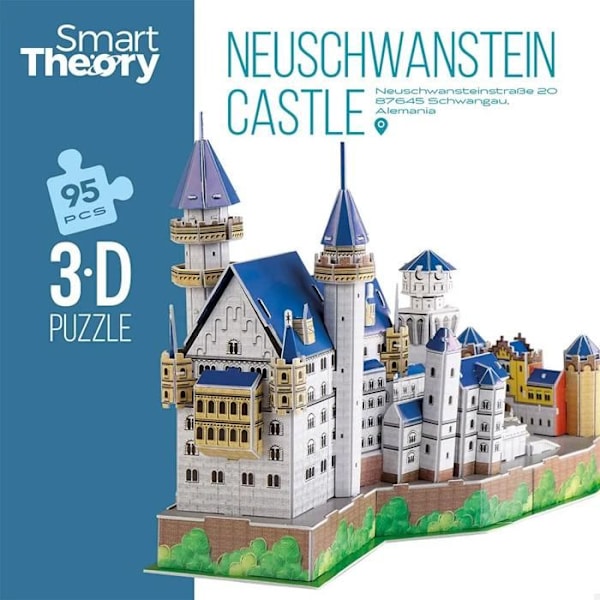 Puzzle 3D - ColorBaby - Ny Svane Slot - Multicolor - Uden Værktøjer