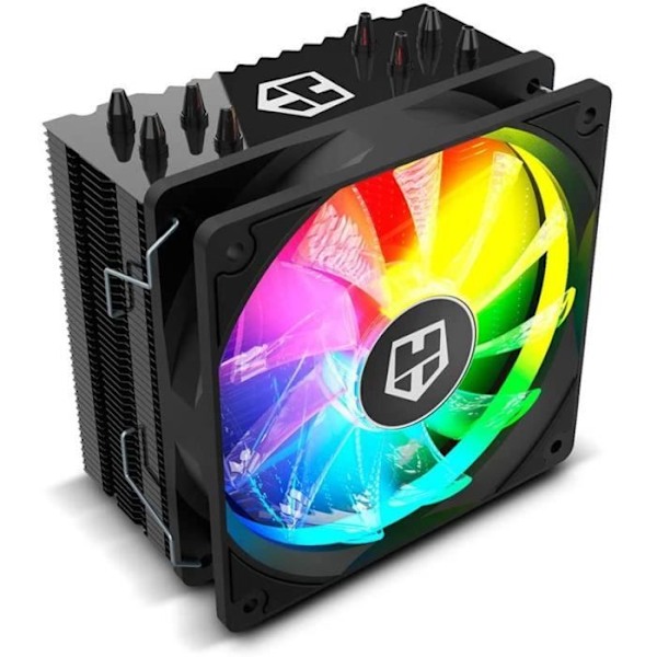 CPU køler - Nox - Hummer H-224 - ARGB - 4 heatpipes - 120 mm PWM blæser ARGB