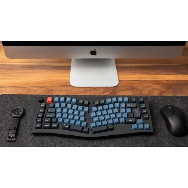 Gaming mekaniskt tangentbord - Bruna mekaniska switchar - KEYCHRON Q10 - ANSI - RGB-bakgrundsbelysning