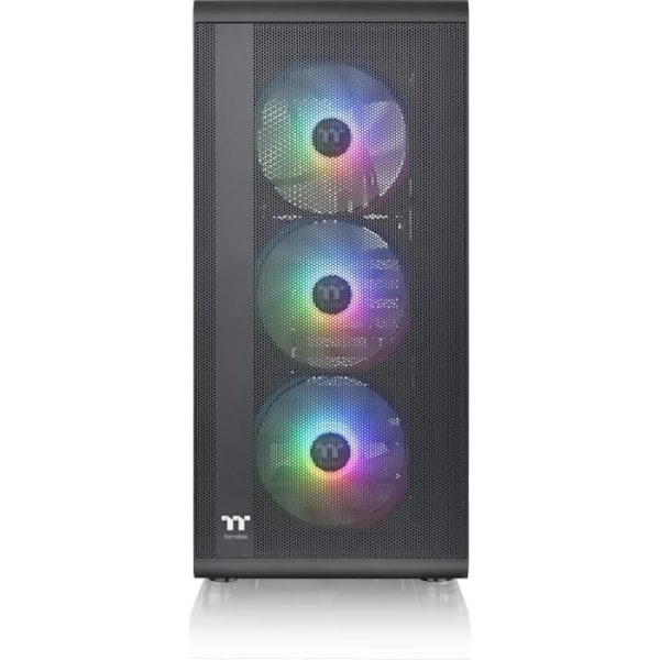 PC-kotelo - THERMALTAKE - S200 TG ARGB (musta) - Keskikokoinen torni - ATX-muoto - Ilman virtalähdettä