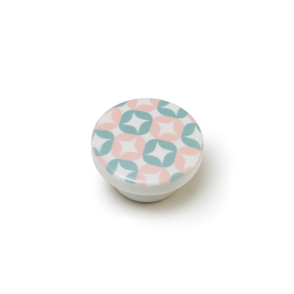 Møbelknop - Rei - MOD.E222 - Bøg - Rosa finish - 4 enheder 40x22 mm Rosa