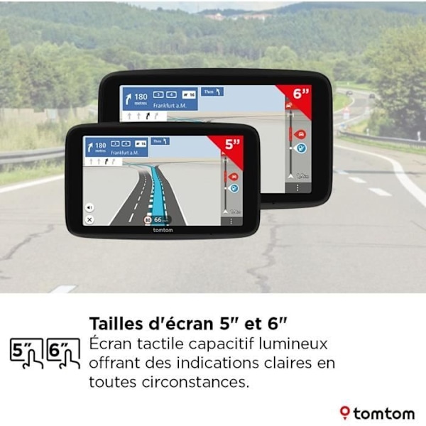 TomTom - GO Classic 5 2:a Generationen - GPS Bil - 5 tum - TomTom Traffic - Vägledning vid filbyte - Karta Europa 27