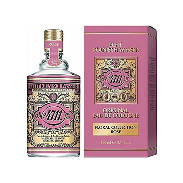 Uniseksinen Hajuvesi - 4711 - Kukkaiskokoelma Ruusu - Eau de Cologne - 100 ml - Kukkaiset nuotit