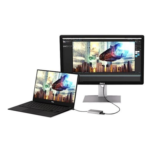 Thunderbolt 3 - kaksinkertainen HDMI -sovitin - StarTech.com - TB32HD24K60 - 4K 60 Hz - Yhteensopiva Windowsin ja Macin kanssa