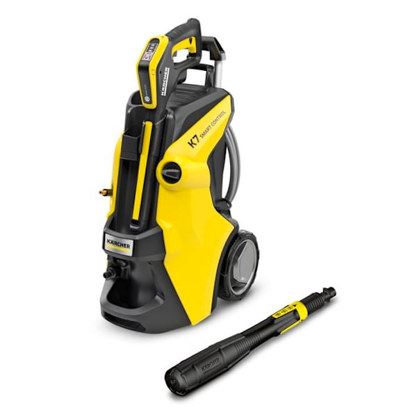 Højtryksrenser - KÄRCHER - K 7 Smart Control Flex - Justerbart tryk - Flow 600 l/h - Slange 10m Sort, Gul