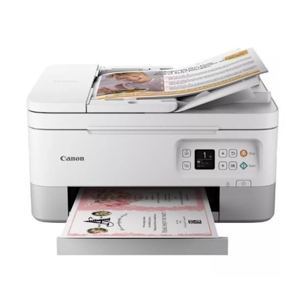 Multifunktionsskrivare - CANON - PIXMA TS7451i - Wi-Fi - 2 FINE-kassetter - Färg - Automatisk Dubbelriktad utskrift