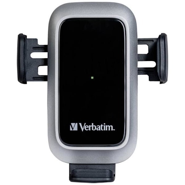 Verbatim FWC-03 Pro Qi Fast Trådløs Biloplader USB Induktiv Ladestation Sort Svart