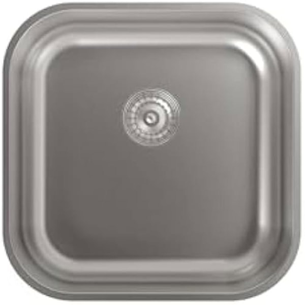 Vask - CATA - CB 40-40 - 44x44 cm - Rustfrit Stål - Firkantet Beholder - Dybde 18 cm Rostfritt stål