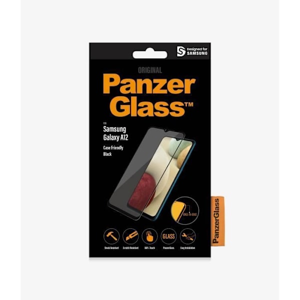 PANZERGLASS - PanzerGlass Samsung Galaxy A12 Case Friendly, Sort
