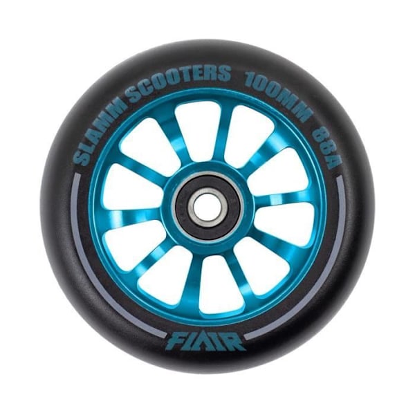 Hjul - Slamm - Flair 2.0 - 100 mm - Mi-T 88A Urethane - ABEC-9 - Vandtæt